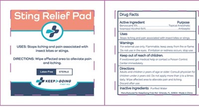 Principal Display Panel (Keep Going  Sting Relief  Pad Bzk 6vv 04g)